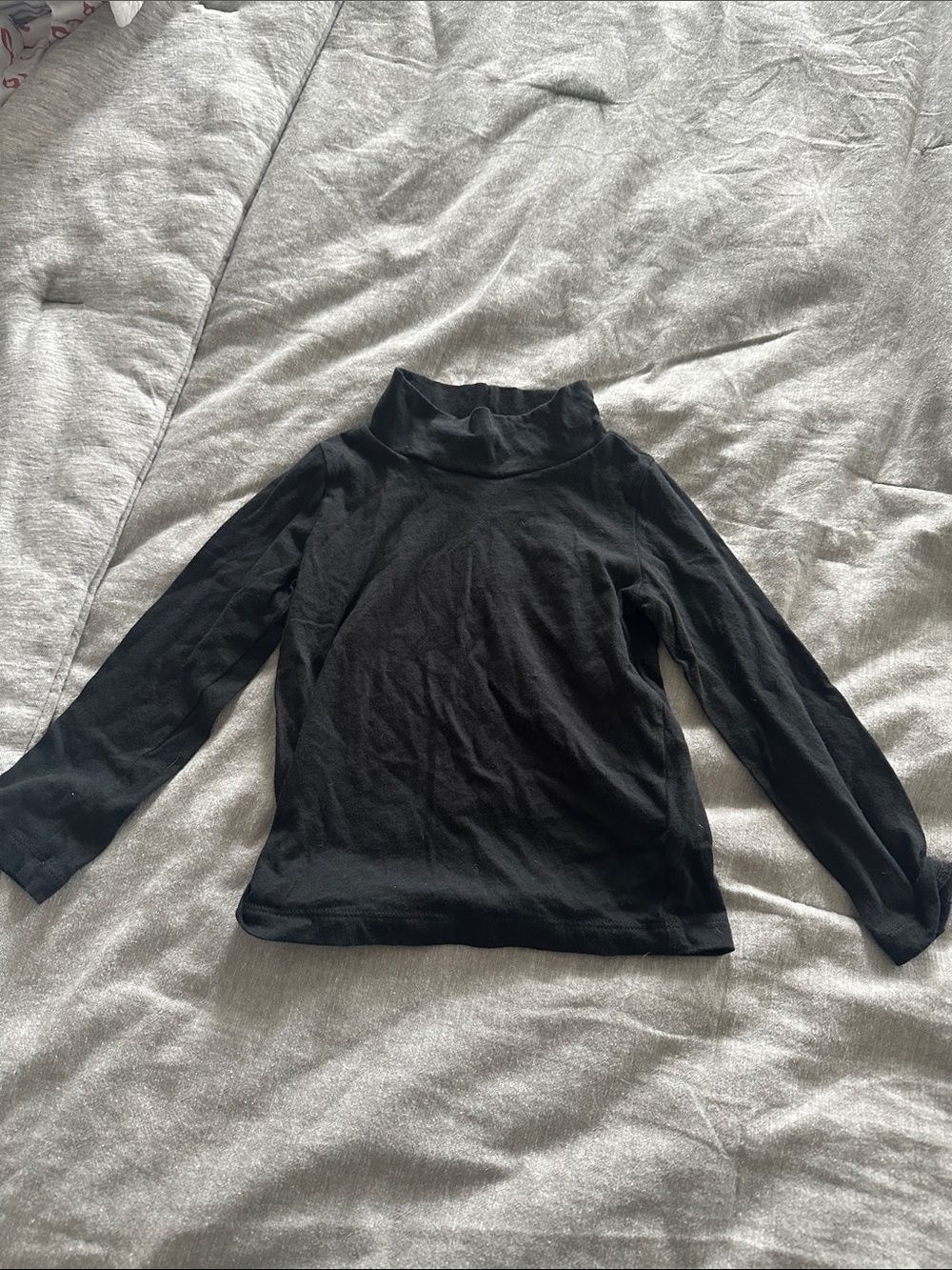 Crewcuts Black Mock Neck Long Sleeve Top